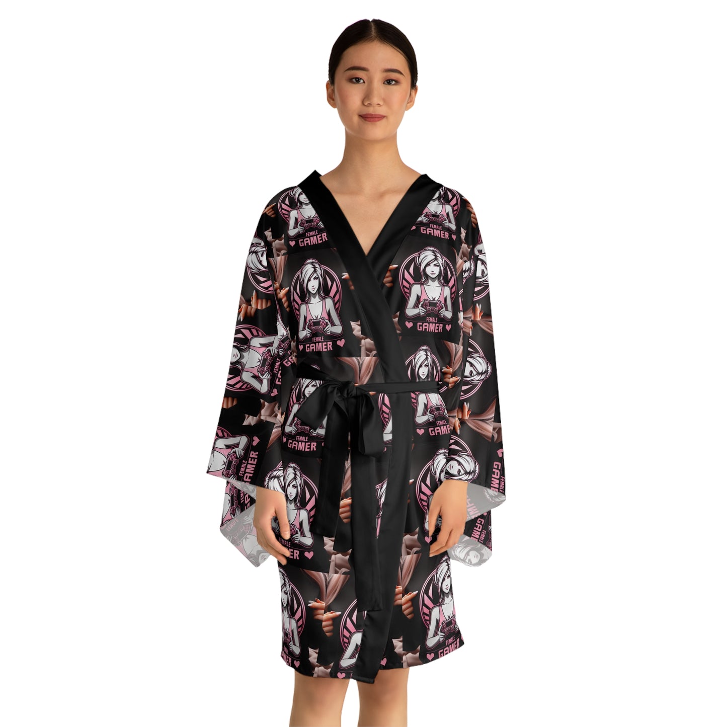 Next Gen Gamer Long Sleeve Kimono Robe - Stylish Loungewear for Gaming Enthusiasts