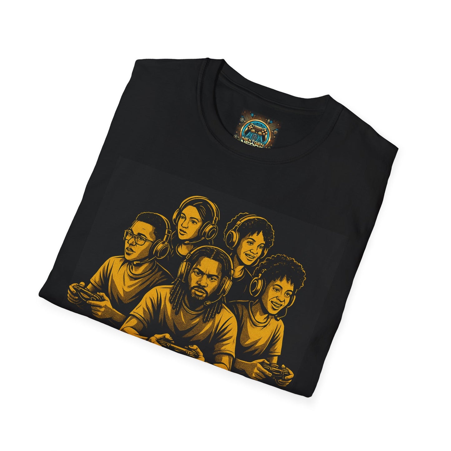 Black excellence front Gaming Finance back T-Shirt | Bridging the Gap | Black Excellence | Unisex Tee | Gaming Fan Gift