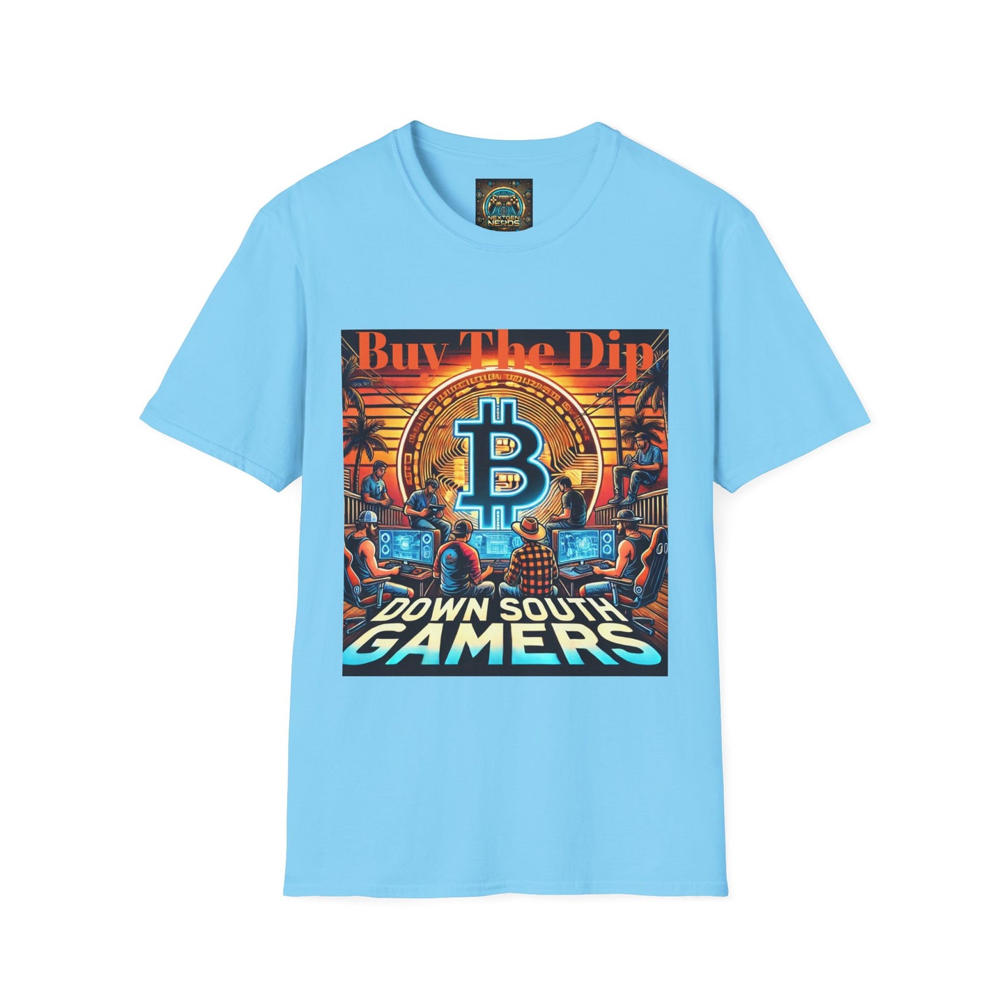 Bitcoin Gamer Unisex Softstyle T-Shirt - Buy The Dip
