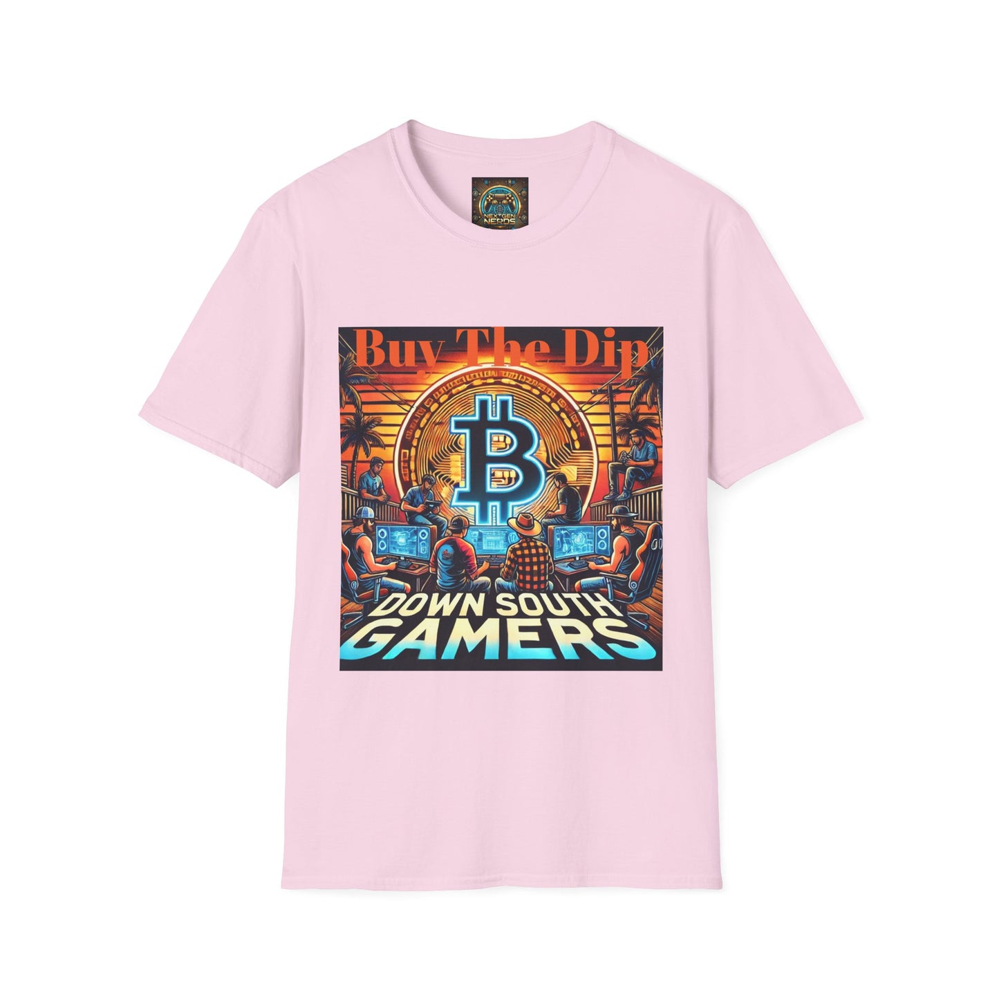 Bitcoin Gamer Unisex Softstyle T-Shirt - Buy The Dip
