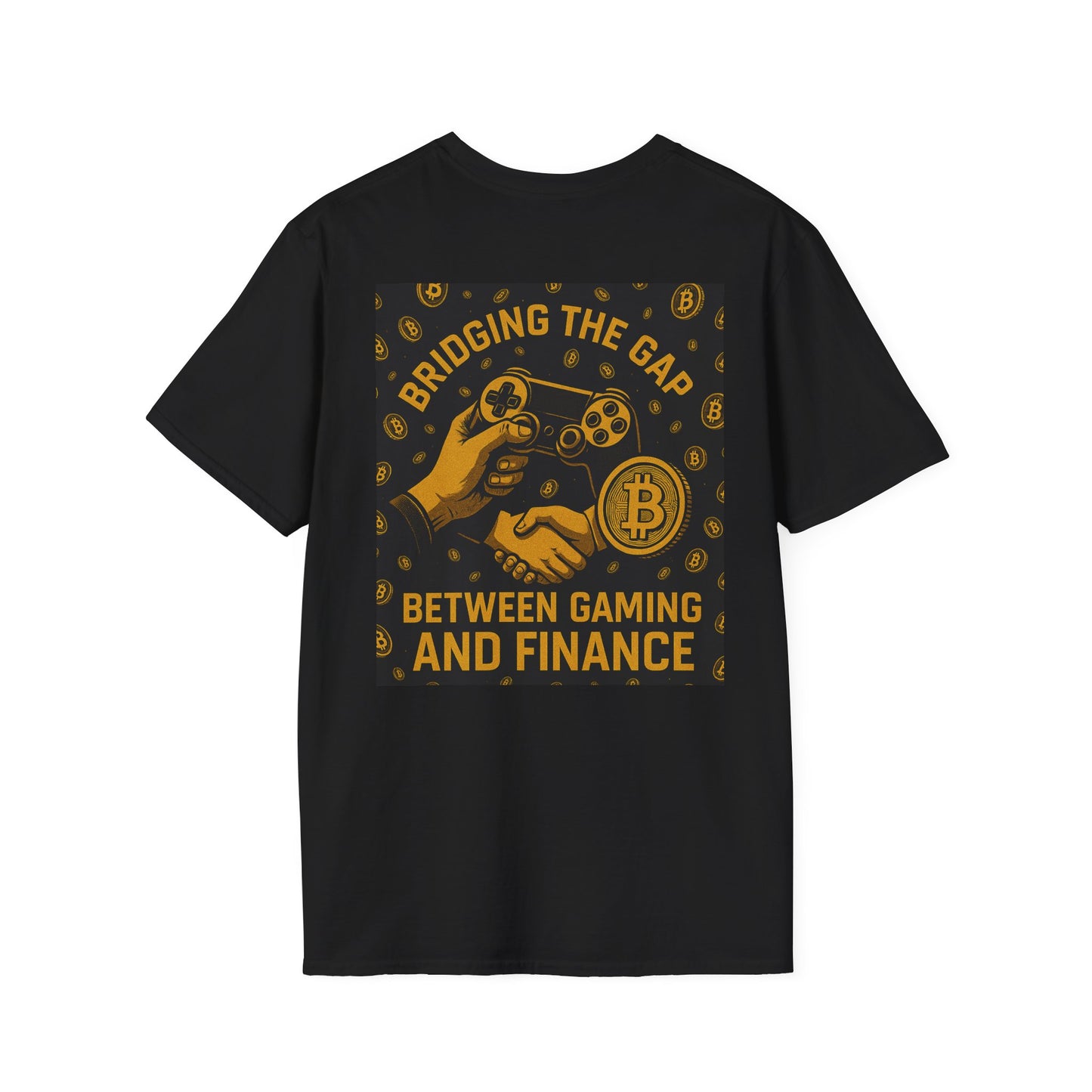 Black excellence front Gaming Finance back T-Shirt | Bridging the Gap | Black Excellence | Unisex Tee | Gaming Fan Gift