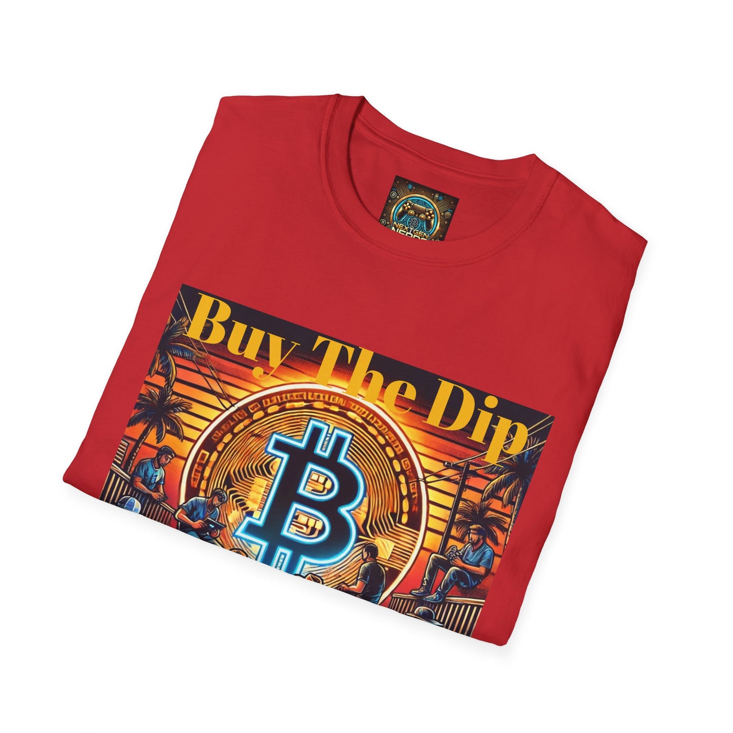 Bitcoin Gamer Unisex Softstyle T-Shirt - Buy The Dip