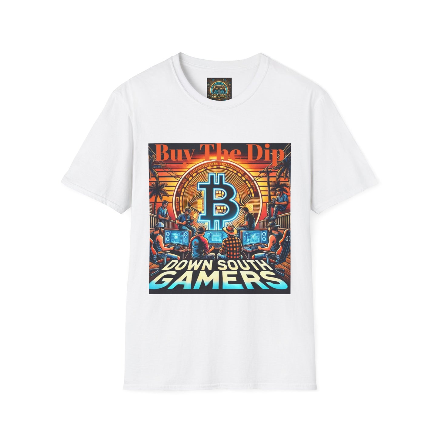 Bitcoin Gamer Unisex Softstyle T-Shirt - Buy The Dip