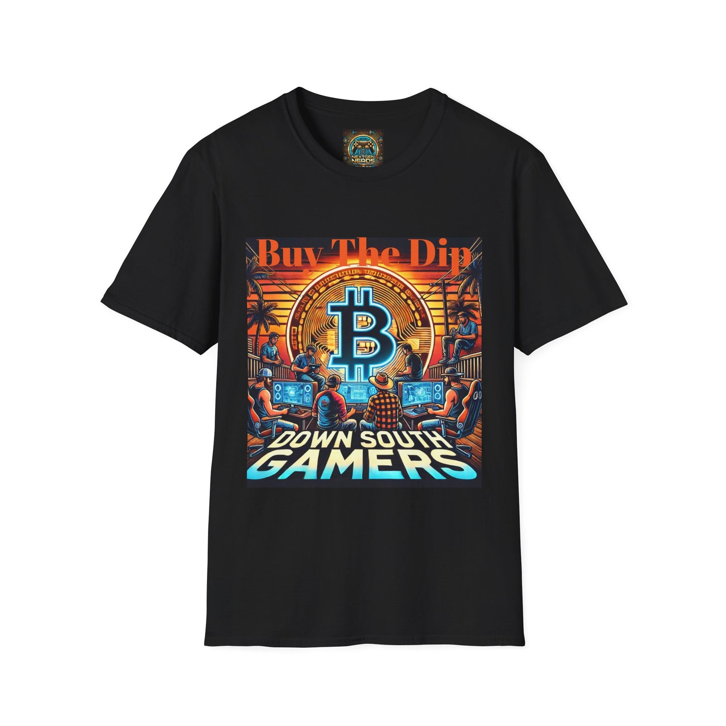 Bitcoin Gamer Unisex Softstyle T-Shirt - Buy The Dip