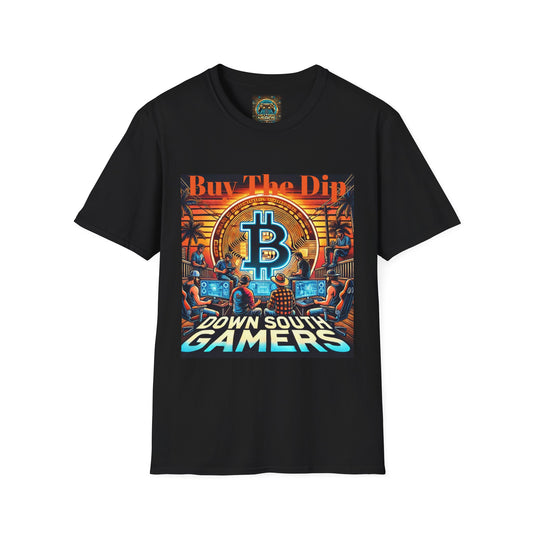 Bitcoin Gamer Unisex Softstyle T-Shirt - Buy The Dip