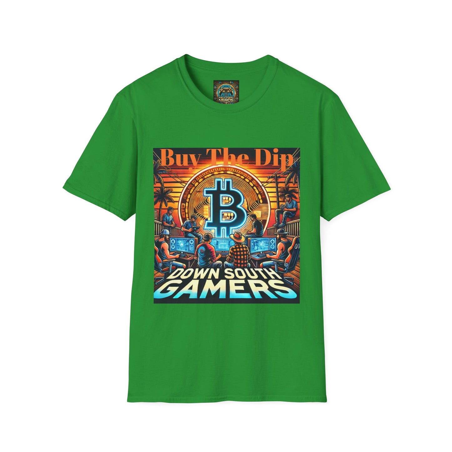 Bitcoin Gamer Unisex Softstyle T-Shirt - Buy The Dip