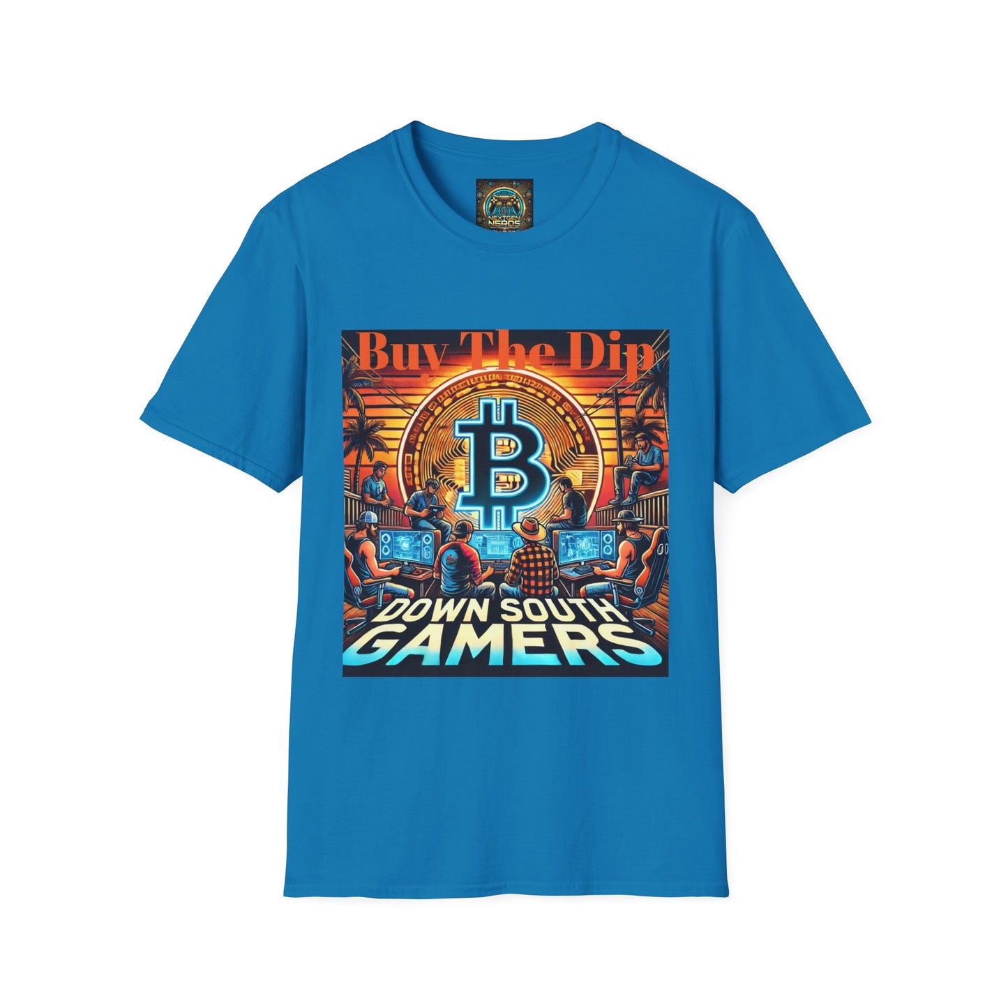 Bitcoin Gamer Unisex Softstyle T-Shirt - Buy The Dip