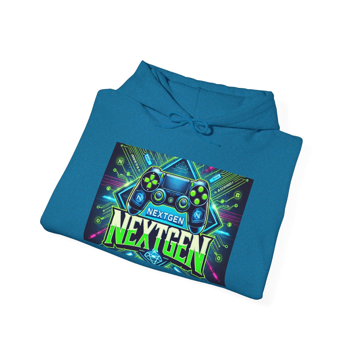 Next Gen Gamer Unisex Hooded Sweatshirt - Retro Gaming Design