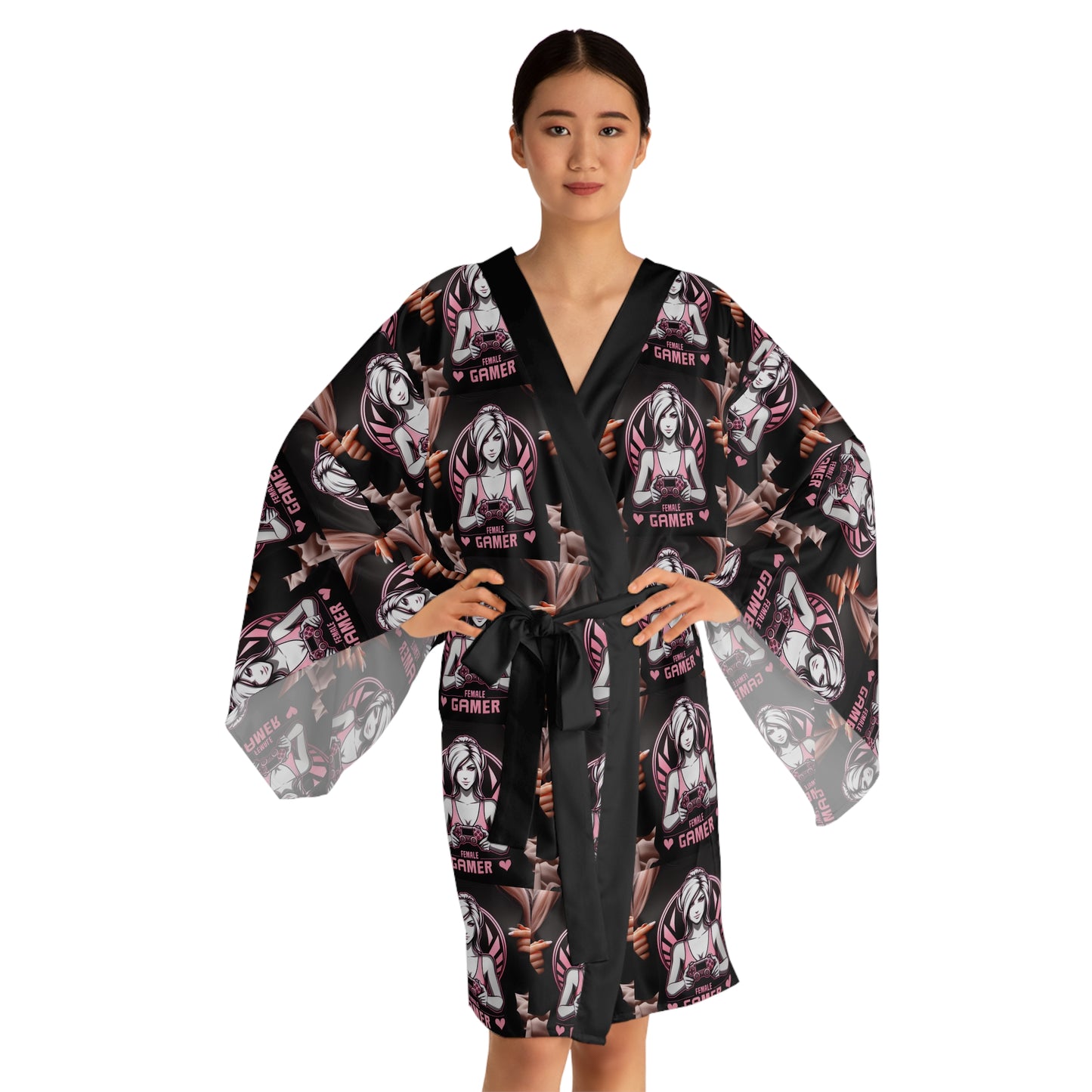 Next Gen Gamer Long Sleeve Kimono Robe - Stylish Loungewear for Gaming Enthusiasts