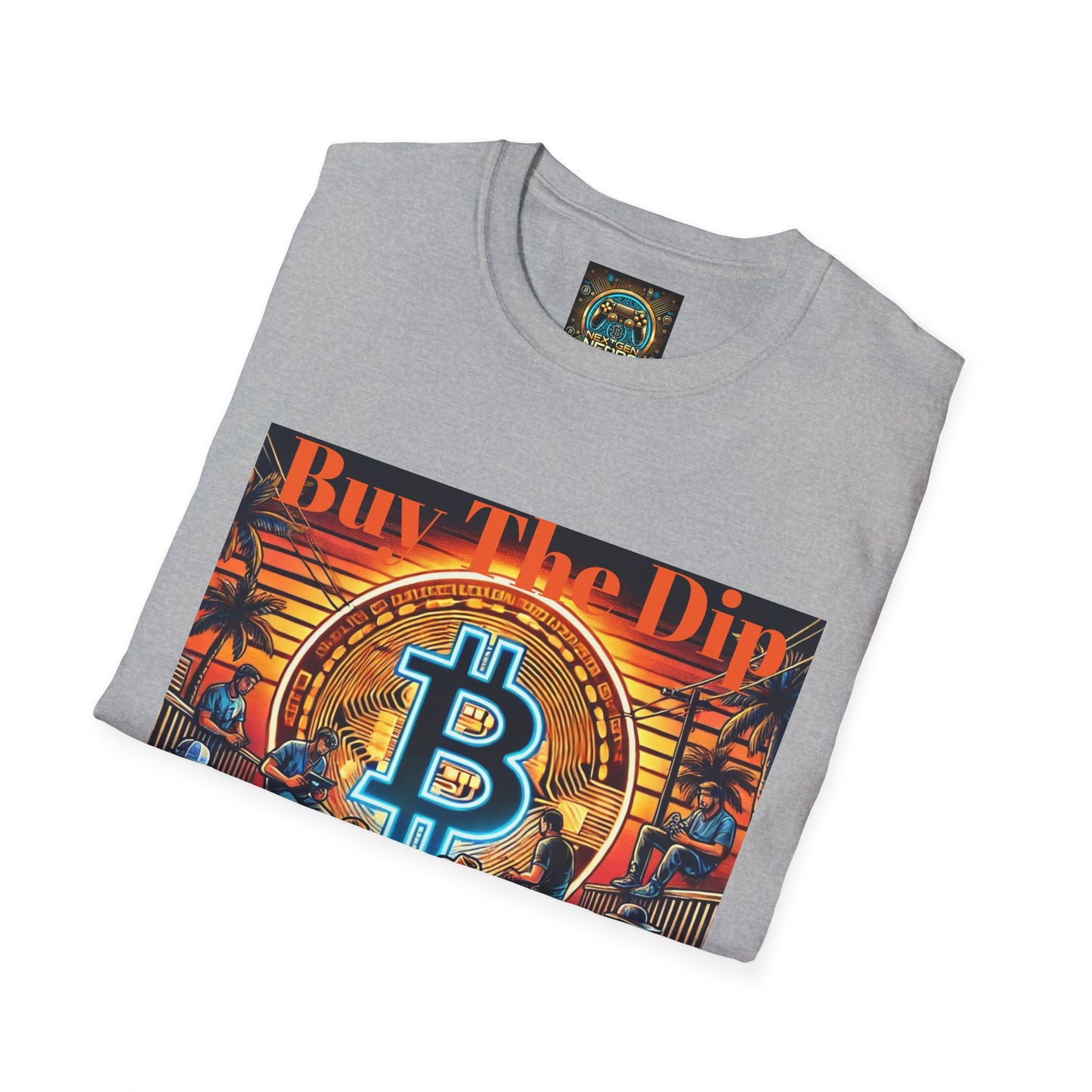 Bitcoin Gamer Unisex Softstyle T-Shirt - Buy The Dip