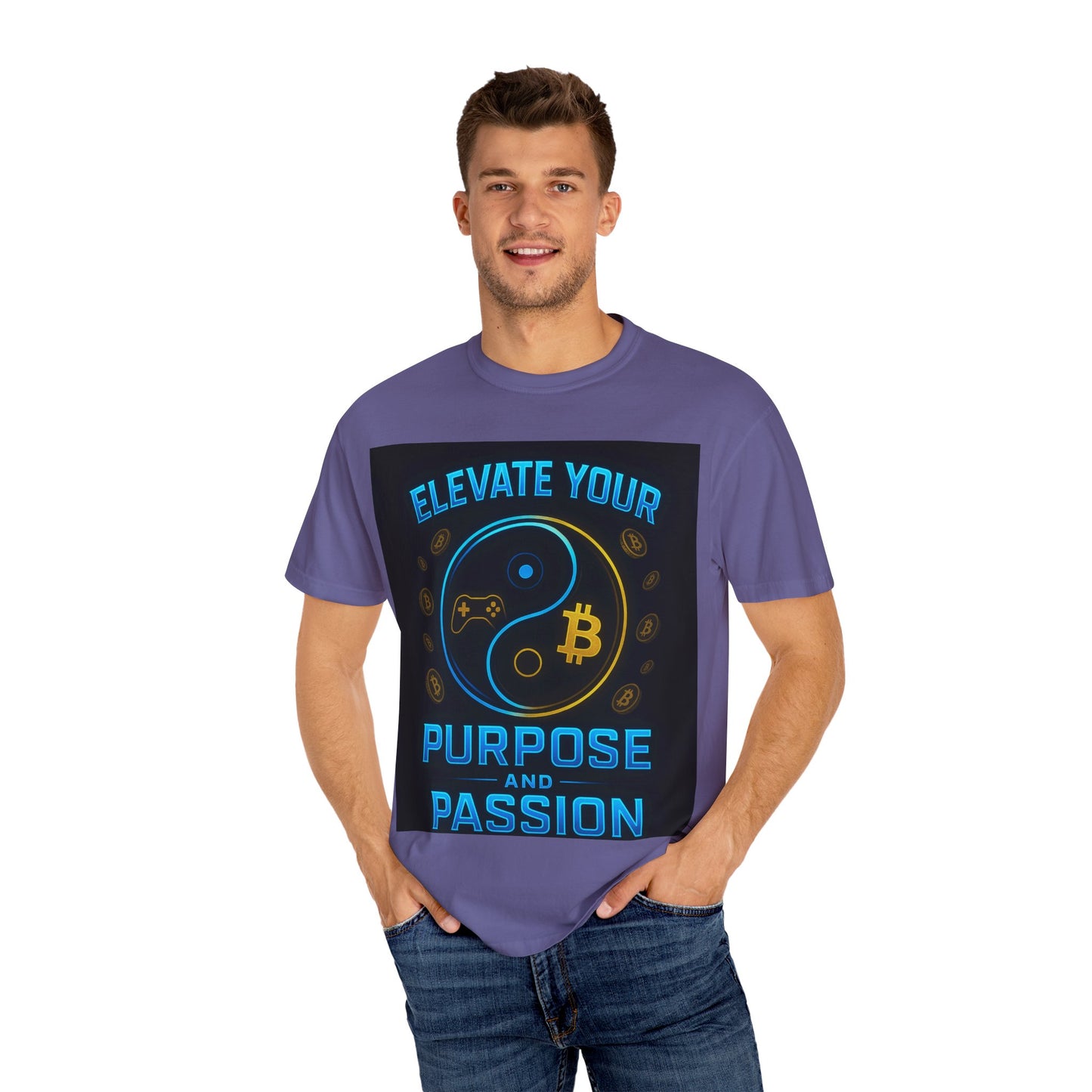 Elevate Your Purpose and Passion T-Shirt | Unisex Garment-Dyed Tee, Motivational Top for Gamers, Cryptocurrency Lovers, Birthday Gift, [...]