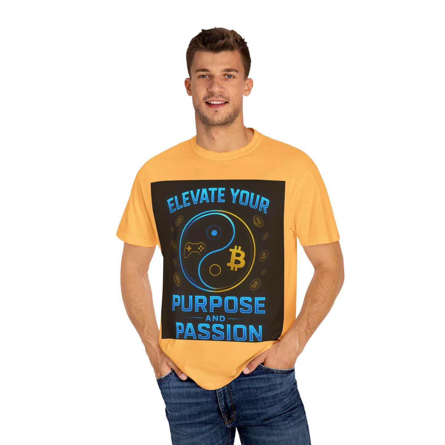 Elevate Your Purpose and Passion T-Shirt | Unisex Garment-Dyed Tee, Motivational Top for Gamers, Cryptocurrency Lovers, Birthday Gift, [...]