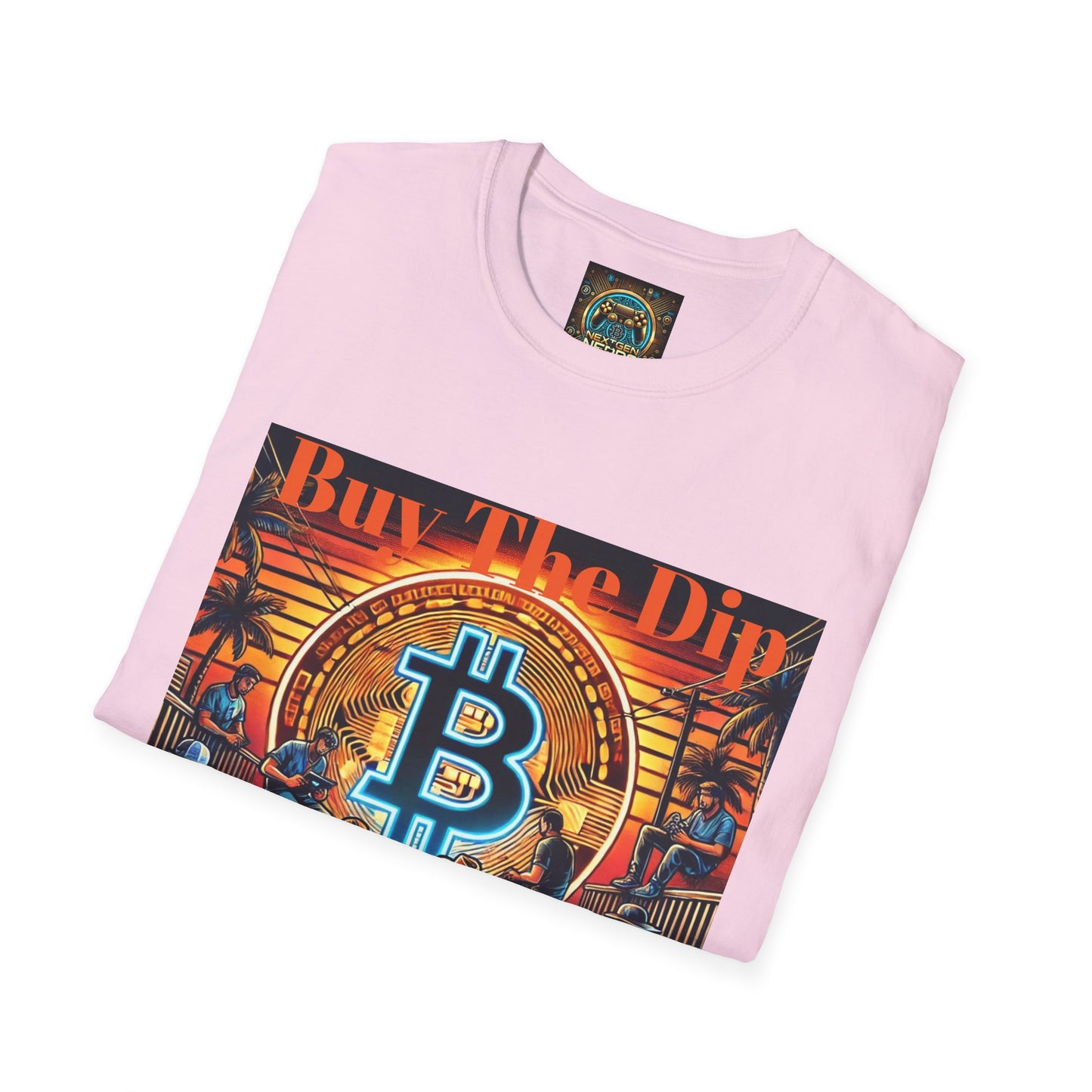 Bitcoin Gamer Unisex Softstyle T-Shirt - Buy The Dip