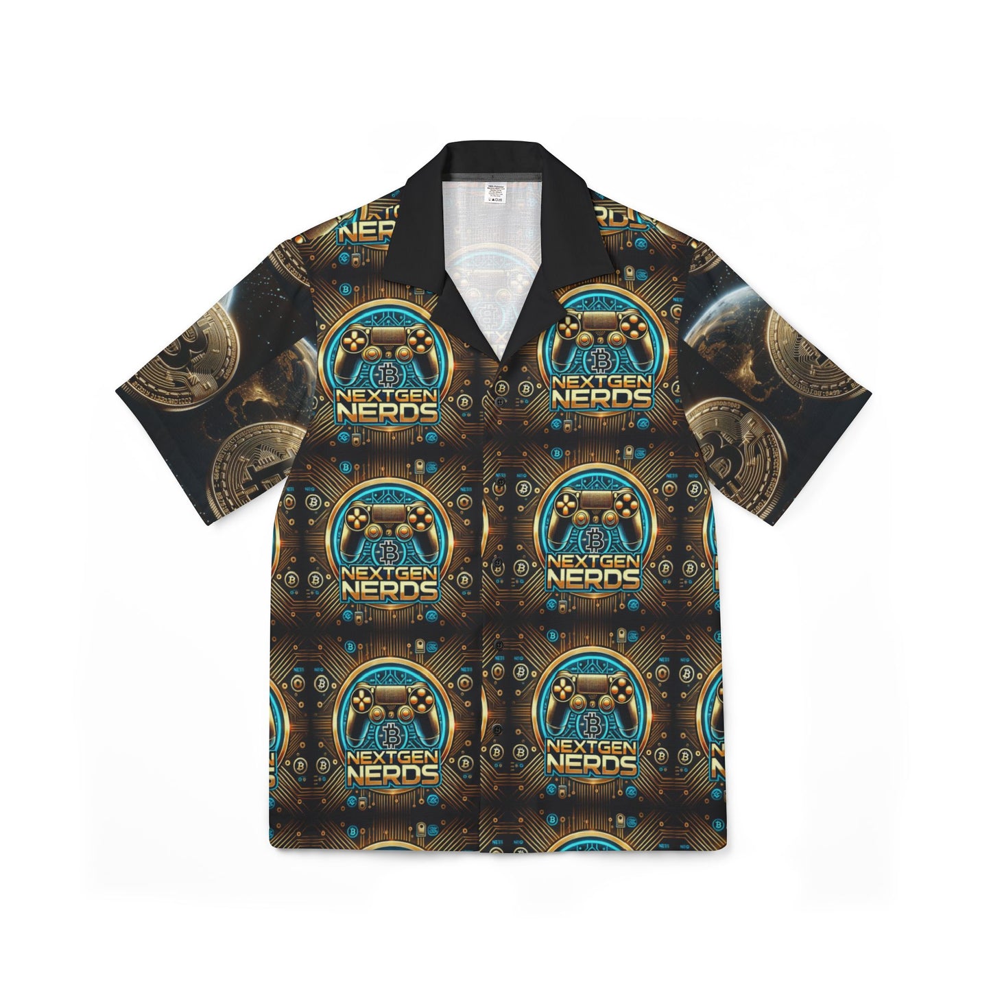 Next Gen Nerds Hawaiian Camp Shirt - Fun Casual Wear for Tech Enthusiasts