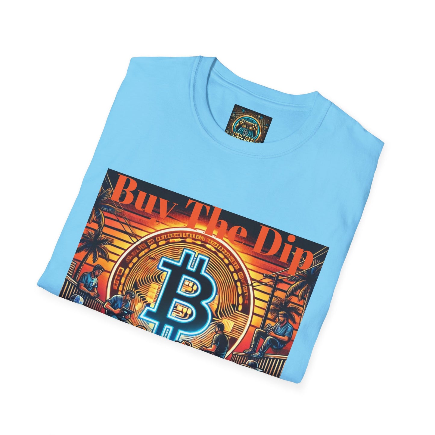 Bitcoin Gamer Unisex Softstyle T-Shirt - Buy The Dip
