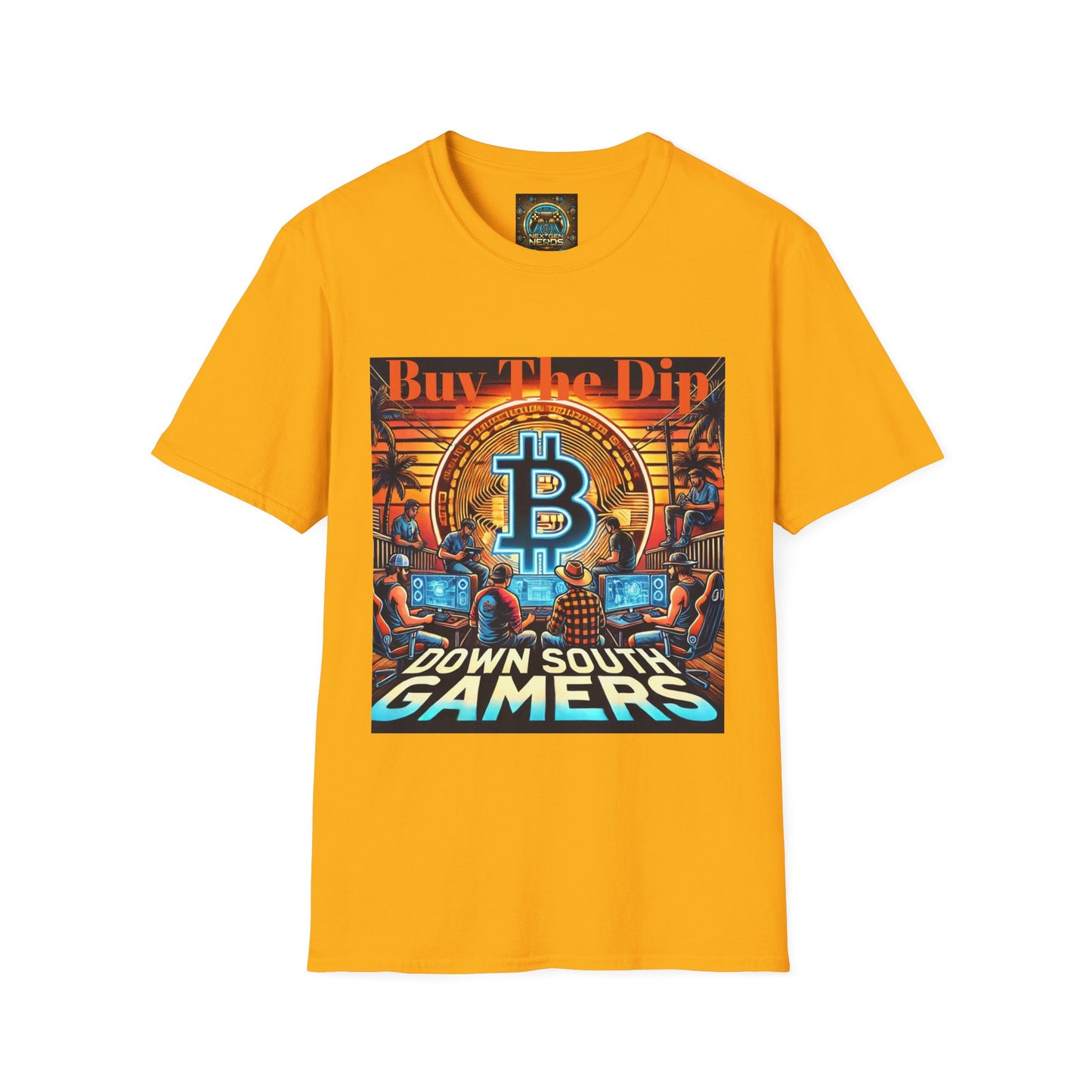Bitcoin Gamer Unisex Softstyle T-Shirt - Buy The Dip