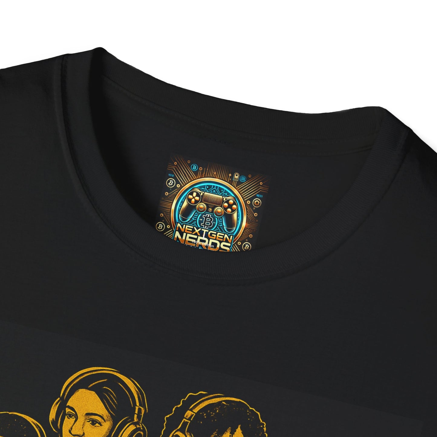 Black excellence front Gaming Finance back T-Shirt | Bridging the Gap | Black Excellence | Unisex Tee | Gaming Fan Gift