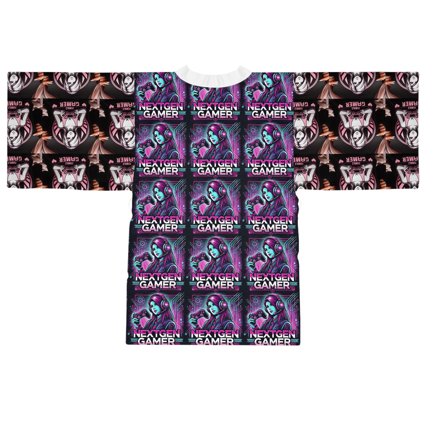 Next Gen Gamer Long Sleeve Kimono Robe - Stylish Loungewear for Gaming Enthusiasts