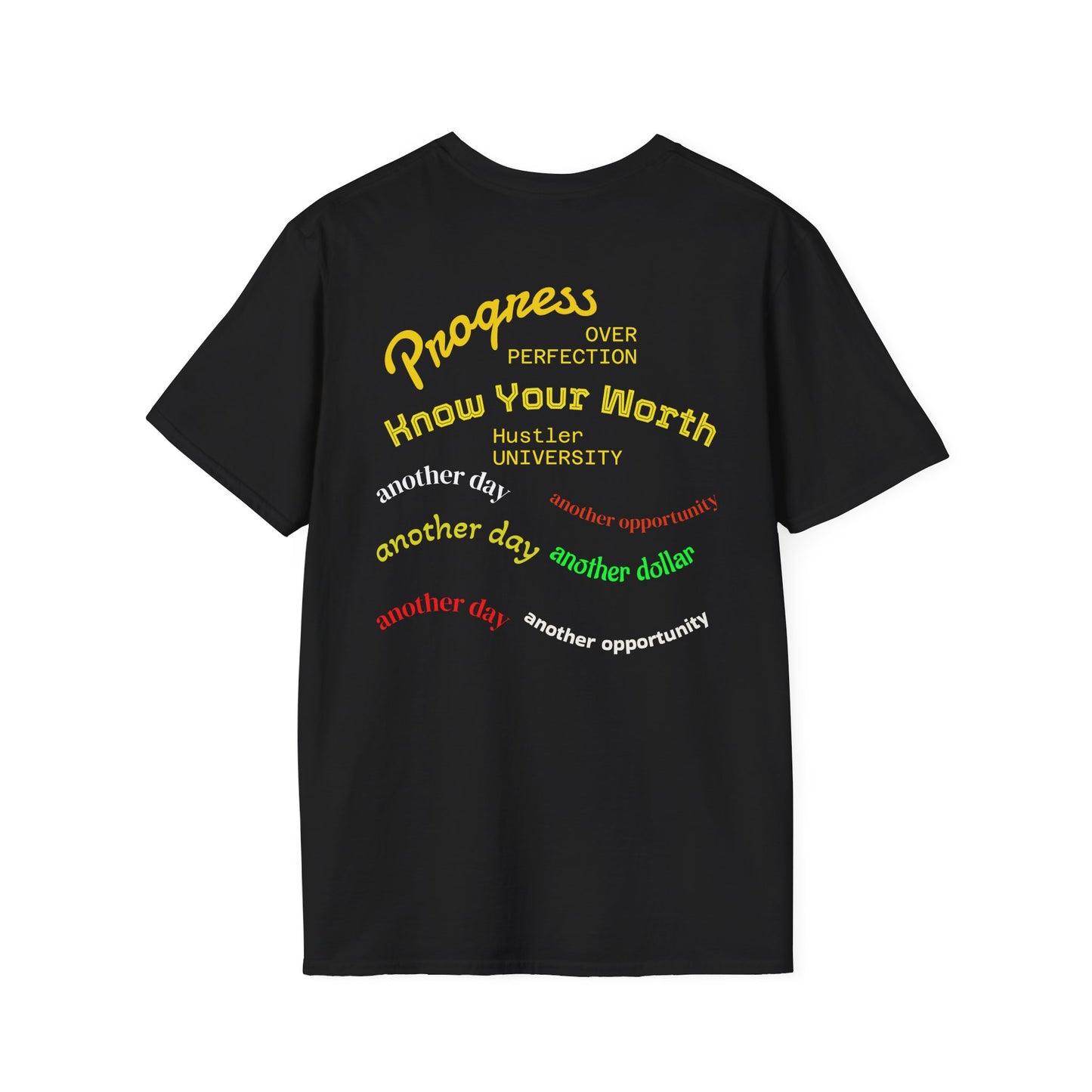 T-Shirt - 'Progress Know Your Worth' Positive Affirmation Tee