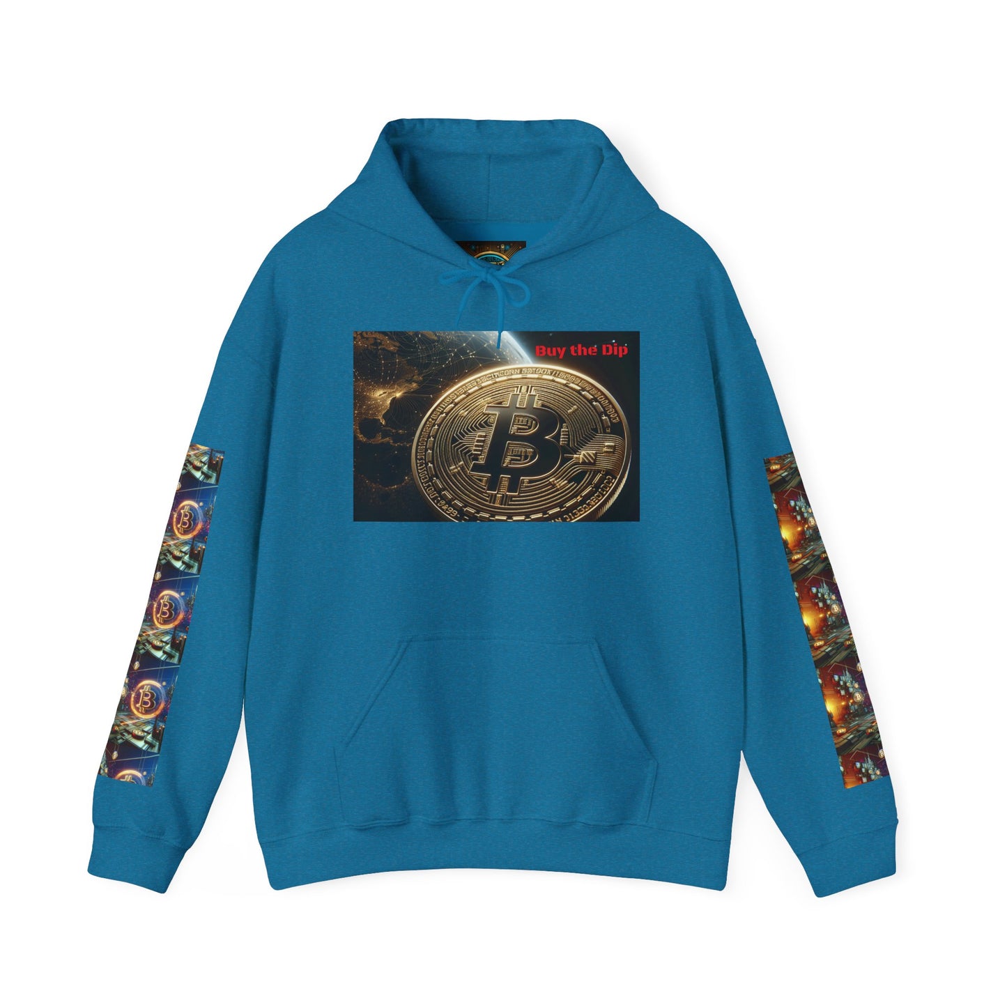 Unisex Bitcoin Gamer Hoodie - 'Buy the Dip' Design, Perfect for Crypto Enthusiasts