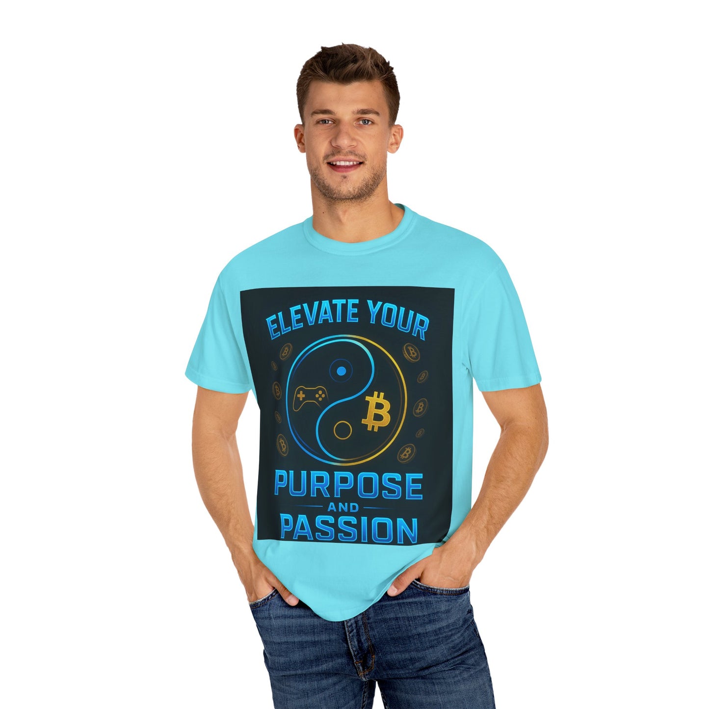 Elevate Your Purpose and Passion T-Shirt | Unisex Garment-Dyed Tee, Motivational Top for Gamers, Cryptocurrency Lovers, Birthday Gift, [...]