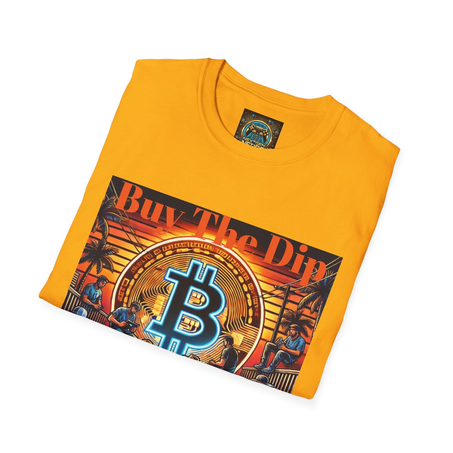 Bitcoin Gamer Unisex Softstyle T-Shirt - Buy The Dip