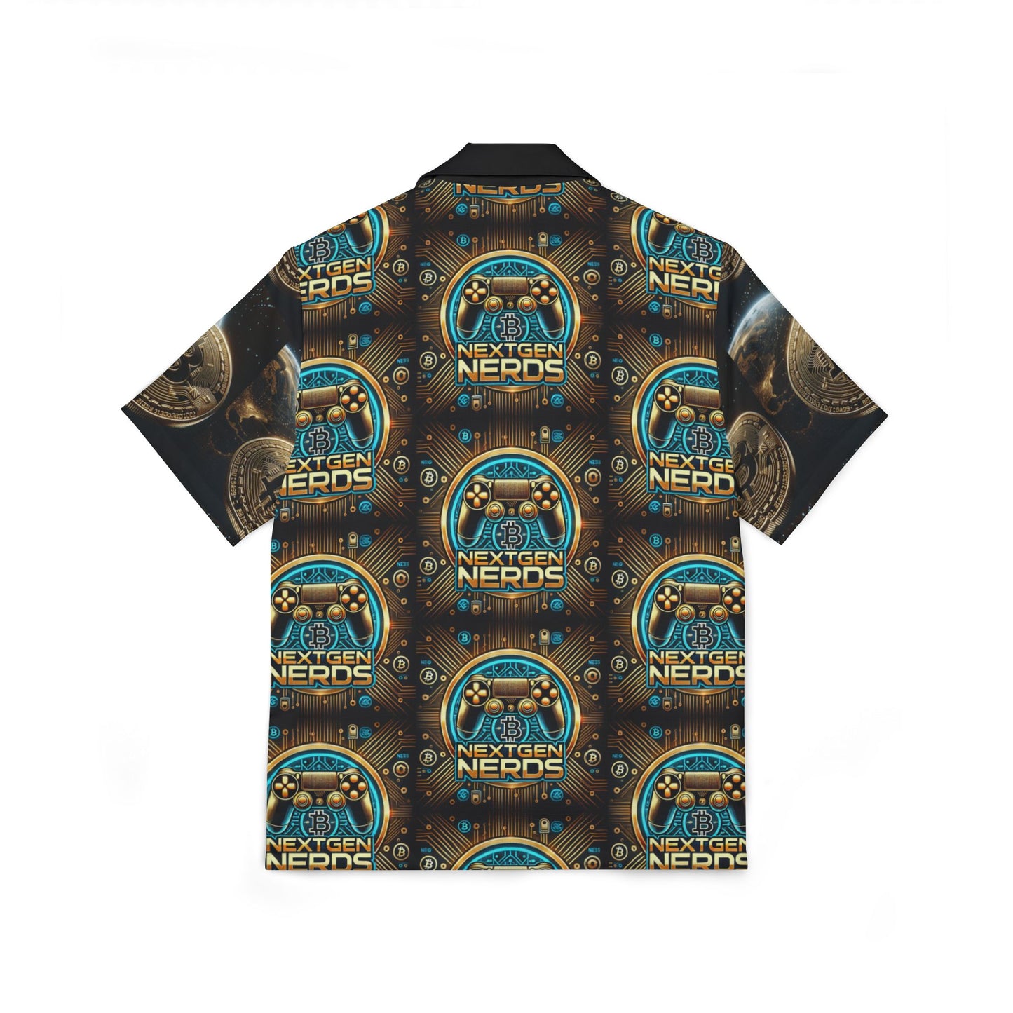 Next Gen Nerds Hawaiian Camp Shirt - Fun Casual Wear for Tech Enthusiasts