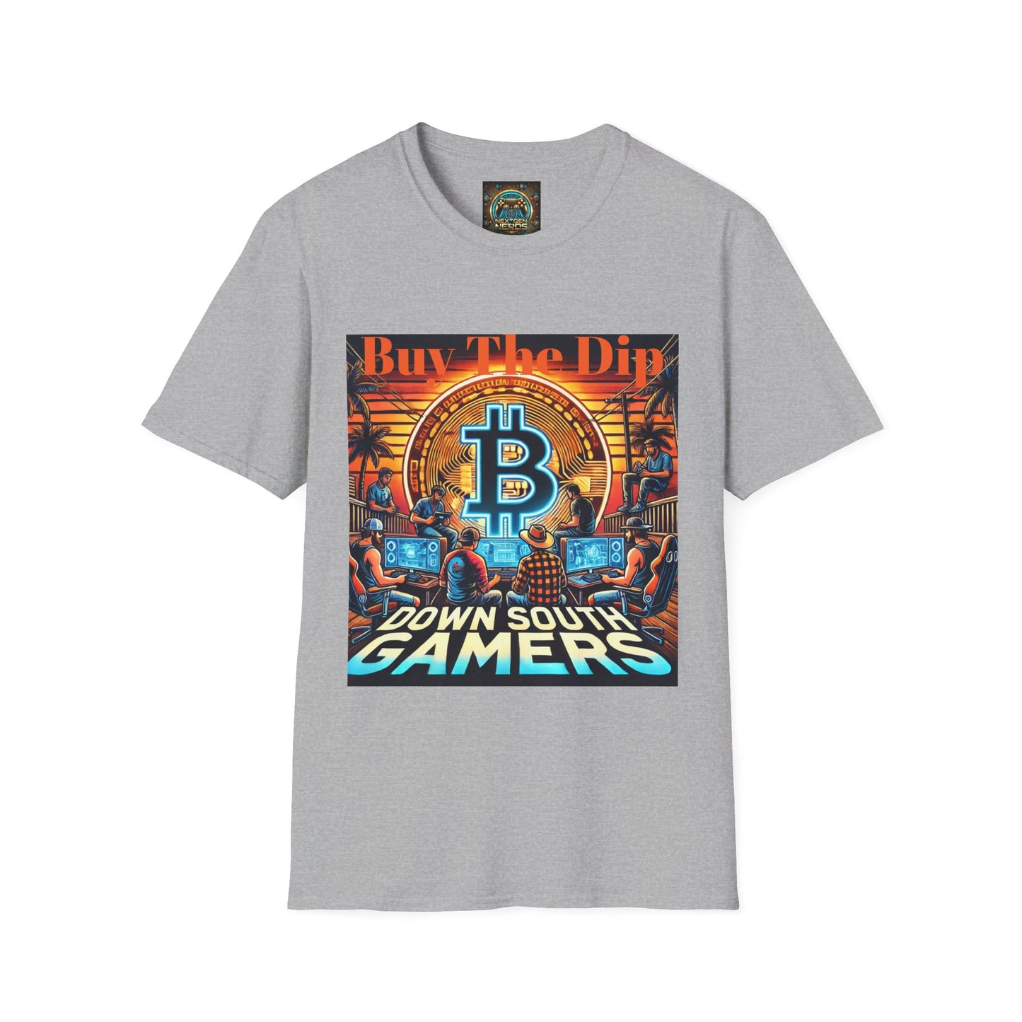 Bitcoin Gamer Unisex Softstyle T-Shirt - Buy The Dip